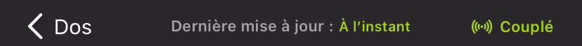 Ces éléments sont disposés de gauche à droite tout en haut de l’écran État.