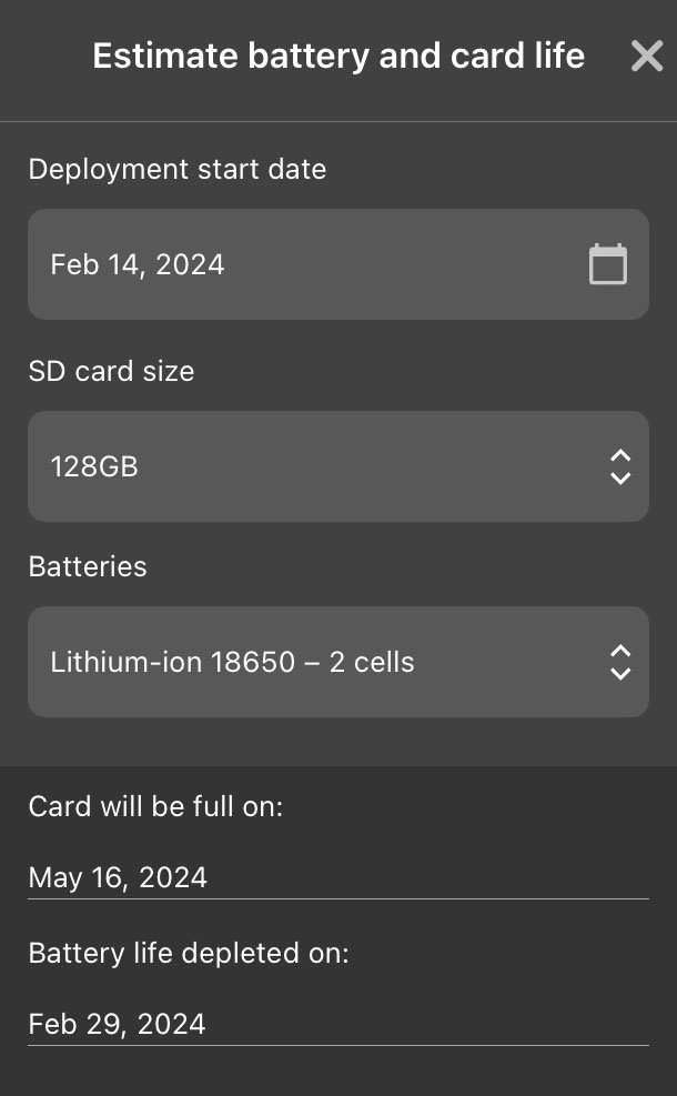 Screenshot of interface, described in following text.