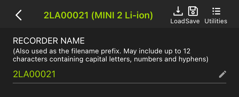 Screenshot of the top portion of the paired Configuration Editor, described below.